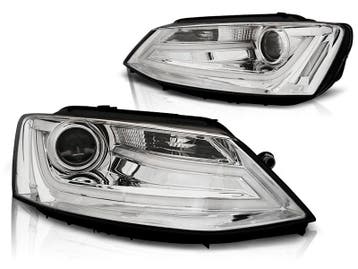 Koplampen VW Jetta 11-18 Tube Chroom, Ophalen of Verzenden, Nieuw