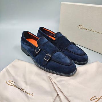 Santoni-UK8 Doublebuckle - Loafers - Maat: EU 43 - Nieuw in, Nieuw