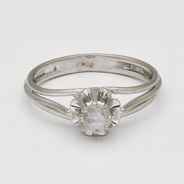 Ring - 18 karaat Geel goud Diamant (Natuurlijk), Nieuw