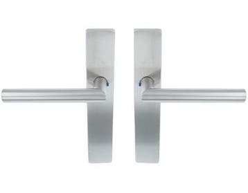 ODShop deurklink Modern haaks op recht schild blind rvs, Verzenden, Nieuw