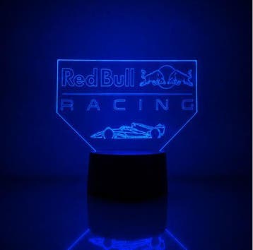 Led lamp Red Bull racing, Kunststof, Overige merken, Meerkleurig, Ophalen of Verzenden