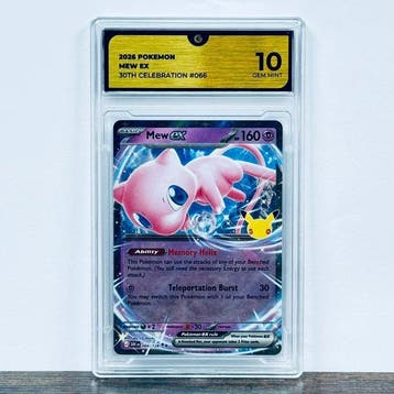 Pokémon Graded card - Mew ex 066- 30th Anniversary – Pokémon, Nieuw