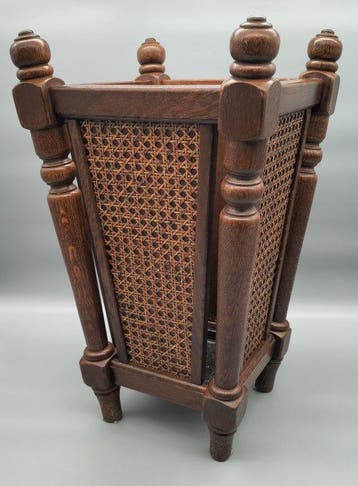 Victoriaanse stijl Bak - Hout, rotan - 1910-1920 - Antieke
