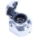 Stekkerdoos 7 polig metaal, Auto diversen, Aanhangwagen-onderdelen, Verzenden, Nieuw