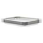 vidaXL Gastronormbakken 4 st GN 1/1 20 mm roestvrij staal, Huis en Inrichting, Keuken | Keukenbenodigdheden, Verzenden, Nieuw