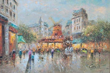 Christof Vevers (1962) - Coeur de Paris - Moulin Rouge, Antiek en Kunst