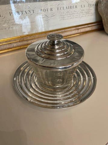 Christofle - Luc Lanel - Kom - Ondulations - Glas,