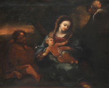 Italiaanse school (17e eeuw), Madonna met Christusen Jozef