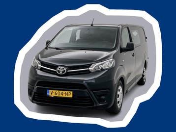 Toyota ProAce Worker 1.6 D-4D Long DC Cruise control Dubbele, Gebruikt, Zwart, Toyota, Onderhoudsboekje