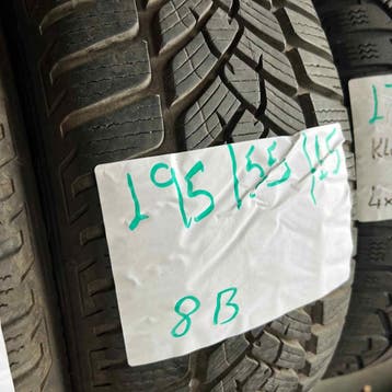 2 x Fulda 195-55-15 Winterbanden 8mm, Gebruikt, 15 inch, Band(en), Personenwagen