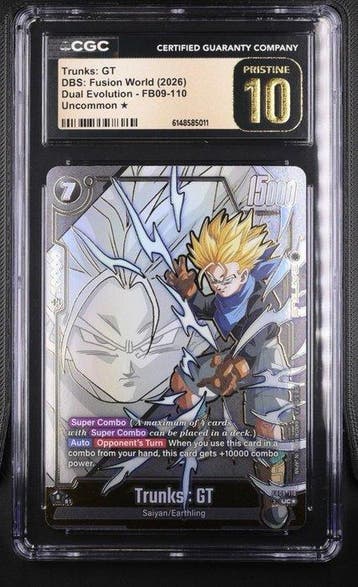 Bandai - 1 Graded card - Dragon Ball - Trunks - CGC Pristine, Nieuw