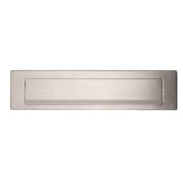 Briefplaat rechthoek 340x76mm - RVS, Verzenden, Nieuw