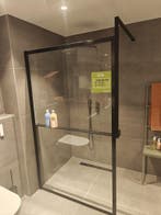 Inloopdouche 120cm mat zwart Kuadra - 0029, Ophalen, Nieuw, Glas