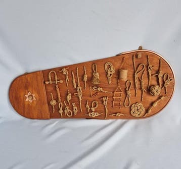 Knopenbord - Hout, touw