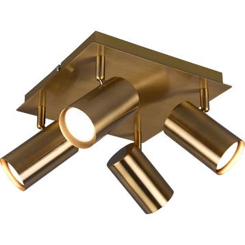 LED Plafondspot - Trion Monla - GU10 Fitting - 4-lichts -, Ophalen of Verzenden, Nieuw, Plafondspot of Wandspot