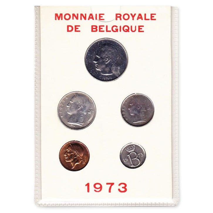 België FDC Set 1973 FR, Postzegels en Munten, Munten | België, Verzenden
