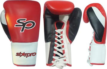 Starpro Pro Fight Gloves | Zwart / Rood / Wit (Maat: 10OZ), Verzenden, Nieuw, Vechtsportbescherming