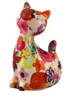 Pomme Pidou Spaarpot Kat Caramel Small 002 (8.2 x 6.8 x 1..., Verzamelen, Spaarpotten, Verzenden, Nieuw