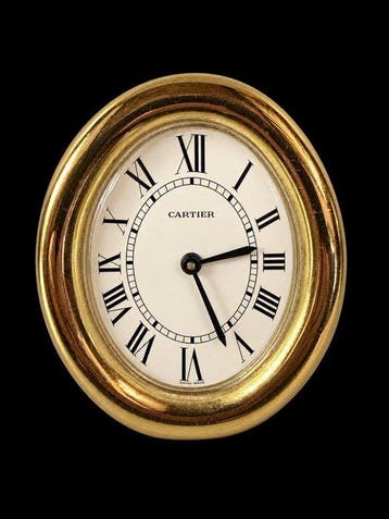 Tafelklok - - Verguld messing - 1970-1980 - Cartier