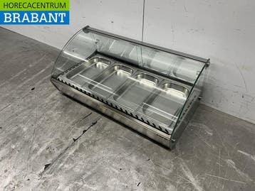 RVS Saro Warmhoudvitrine 46 liter 230V Horeca, Ophalen of Verzenden, Nieuw zonder verpakking