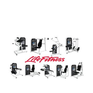 Life Fitness - Circuit Series Set Wit - 9 Apparaten (lease), Sport en Fitness, Fitnessapparatuur, Ophalen of Verzenden, Nieuw