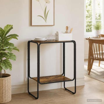 vidaXL Dressoir Gerookt eiken 60 x 38 x 75 cm Bewerkt hout, Verzenden, Nieuw, Overige houtsoorten, Minder dan 50 cm