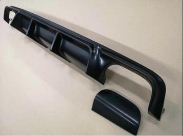 BMW E39 diffuser mat zwart 4-uitlaat – Sedan 1996–2003, Nieuw, Achter, BMW, Bumper