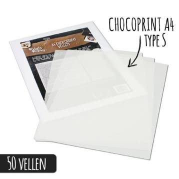 Chocoprint sheets A4-formaat Type S (50 vellen), Verzenden, Nieuw