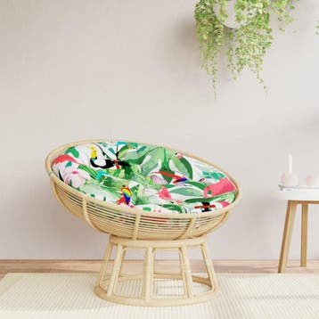 vidaXL Kussen rond Ø 100x11 cm oxford stof meerkleurig, Verzenden, Nieuw