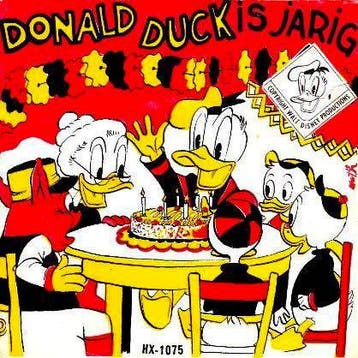vinyl single 7 inch - Donald Duck - Donald Duck Is Jarig, Verzenden, Zo goed als nieuw, 7 inch, Overige genres