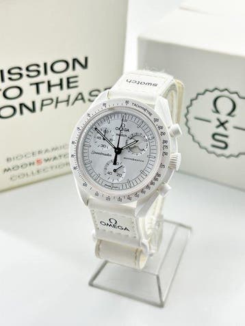 Omega x Swatch - Mission to the Moonphase – Full Moon -, Sieraden, Tassen en Uiterlijk, Horloges | Heren, Nieuw