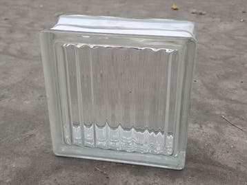 3.4 (85x) Glazen bouwblokken 19 x 19 x 8 Fidenza..., Nieuw
