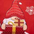 Ruhhy Kerstloper 220x40cm - Rood met Sneeuwvlokken en Kab..., Diversen, Kerst, Ophalen of Verzenden, Nieuw