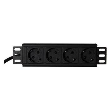 Stekkerdoos | 10 inch | 1U (1.8 meter, 4-voudig), Verzenden, Nieuw