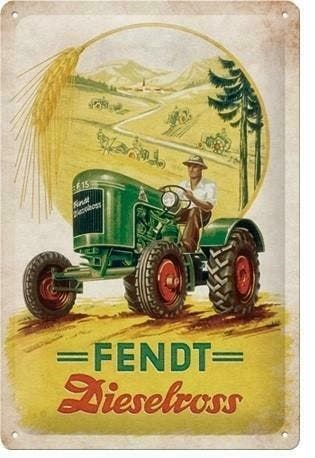 Fendt dieselross reclamebord, Verzenden, Nieuw