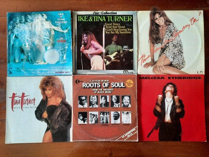 Ike & Tina Turner, Melissa Etheridge - 6 x LP including 1 x, Cd's en Dvd's, Vinyl Singles