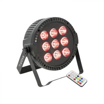 Ibiza Light Thinpar 9x 6 W RGBW Extra Platte LED Par Met, Verzenden, Nieuw, Overige typen