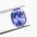 1 pcs Blauw, Violet Tanzaniet - 3.49 ct - International, Nieuw