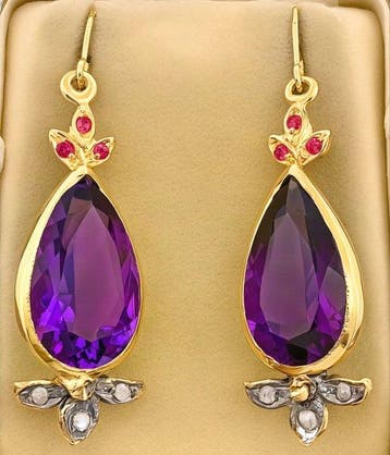 Zonder minimumprijs - Oorbellen - 9 kt. Geel goud, Zilver, Sieraden, Tassen en Uiterlijk, Nieuw