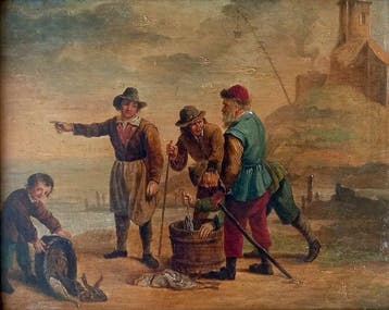 David Teniers (1610-1690), Navolger van - The fishermen