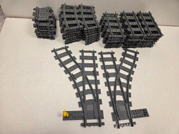 Lego Onderdelen - Train - Partij rails in soorten, Nieuw