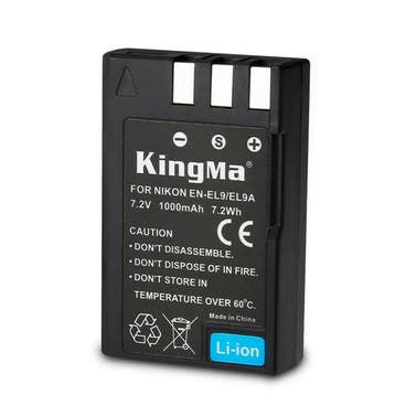 KingMa Accu voor Nikon EN-EL9a - 1000mAh (Nieuw), Verzenden, Nieuw