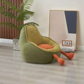 Schattige Avocado Kinderfauteuil - Zachte Zitzak voor Peuter, Huis en Inrichting, Verzenden, Nieuw