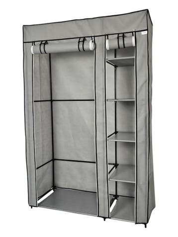Opvouwbare Kledingkast | Campingkast | 108x44x166cm | Grijs, Verzenden, Nieuw