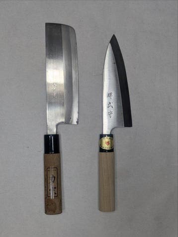 Keukenmes - Staal, Hout - Japan - Traditioneel Japanse