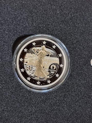 Frankrijk. 2 Euro 2023 Jeux Olympiques Paris 2024 Proof