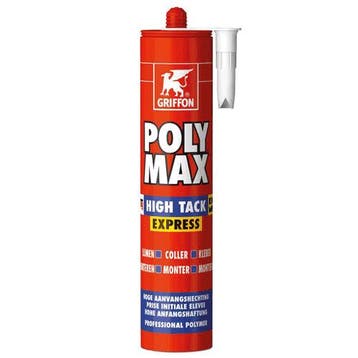 Griffon Poly Max High Tack Express wit - koker a 435 gram, Doe-het-zelf en Verbouw, Ophalen of Verzenden, Nieuw