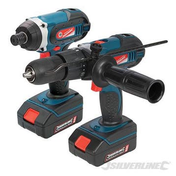18 V Silverstorm Li-ion combiboor en slagschroevendraaier, Verzenden, Nieuw, Overige typen