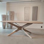 Mooddi Eettafel Trapani (Deens) Ovaal met Spinpoot, Huis en Inrichting, Tafels | Eettafels, 100 tot 150 cm, Eikenhout, Scandinavisch