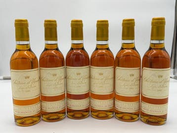 1995 Chateau dYquem - Sauternes 1er Cru Supérieur - 6 Halve, Nieuw